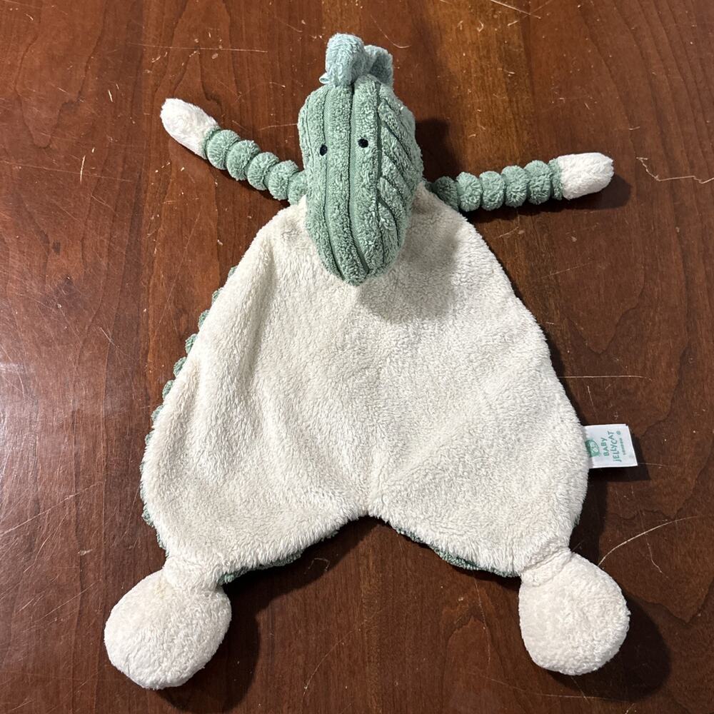 Baby Jellycat Cordy Roy Dino Cream Green Dinosaur Lovey Plush 12"